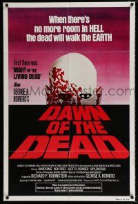 2x274 DAWN OF THE DEAD 1sh '79 George Romero, no more room in HELL for the dead!