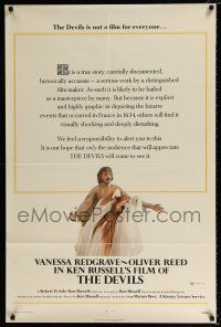 2x285 DEVILS 1sh '71 directed by Ken Russell, Oliver Reed & Vanessa Redgrave!
