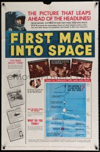 2x306 FIRST MAN INTO SPACE 1sh '59 most dangerous & daring mission of all time, astronaut images!