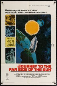2x356 JOURNEY TO THE FAR SIDE OF THE SUN 1sh '69 Doppleganger, Earth meets itself in outer space!
