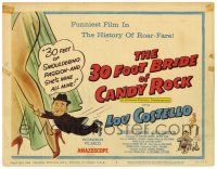 2x016 30 FOOT BRIDE OF CANDY ROCK TC '59 wacky art of Costello, a science-friction masterpiece!
