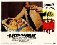 2x046 ASTRO-ZOMBIES LC #8 '68 crazy bearded guy prepares to inject sexy Tura Satana, Ted V. Mikels!