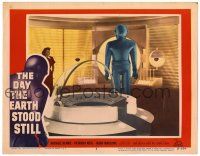 2x067 DAY THE EARTH STOOD STILL LC #2 51 great image of Gort and Patricia Neal inside space ship!