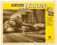 2x070 DEADLY MANTIS LC #7 R64 great image of giant insect dead on highway over demolished cars!