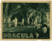 2x002 DRACULA LC R39 Tod Browning classic, vampire brides in crypt, Bela Lugosi in border!