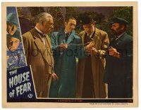 2x080 HOUSE OF FEAR LC '44 Basil Rathbone as Sherlock Holmes shows rope to Watson, Hoey & Cording!