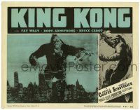 2x004 KING KONG LC #8 R52 classic image of giant ape holding Fay Wray over New York Skyline!