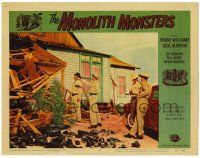 2x118 MONOLITH MONSTERS LC #2 '57 Grant Williams & police looking at house crushed by monsters!