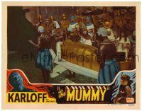 2x126 MUMMY LC #5 R51 Boris Karloff watches Egyptians carrying golden sarcophagus!