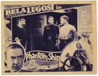2x007 PHANTOM SHIP LC '36 Bela Dracula Lugosi in border, c/u of 3 tough sailors, a Hammer film!