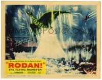 2x162 RODAN LC #8 '57 Sora no Daikaiju Radon, great image of the monster flying through bridge!