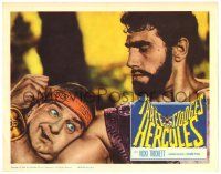2x174 THREE STOOGES MEET HERCULES LC '61 close up of Joe DeRita squeezed by Samson Burke!