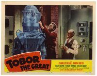 2x176 TOBOR THE GREAT LC #8 '54 Charles Drake creating the funky robot with human emotions in lab!