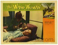 2x181 WASP WOMAN LC #7 '59 great image of female insect-headed monster attacking girl on chair!