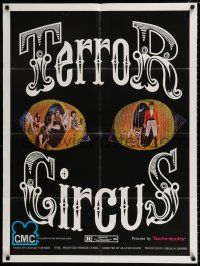 2x394 NIGHTMARE CIRCUS 1sh '75 Andrew Prine, Manuela Theiss, different horror art, Terror Circus!