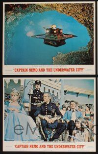 2x191 CAPTAIN NEMO & THE UNDERWATER CITY 8 LCs '70 Robert Ryan, Chuck Connors, great sci-fi images!