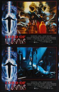 2x196 LORD OF ILLUSIONS 8 LCs '95 Clive Barker, Scott Bakula, trust nothing except your fear!