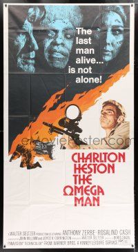 2y264 OMEGA MAN 3sh '71 Charlton Heston is the last man alive, and he's not alone!