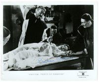 2y008 BARBARA SHELLEY signed 8.25x10 REPRO still '80s getting staked in Dracula Prince of Darkness!