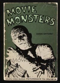 2y466 MOVIE MONSTERS English softcover book '69 the mummy, the vampire, the werewolf & more!