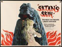 2y221 BLOOD ON SATAN'S CLAW British quad '71 Putzu art of demon w/ sexy naked girl, Satan's Skin!