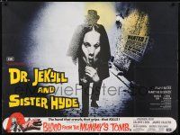 2y225 DR. JEKYLL & SISTER HYDE/BLOOD FROM THE MUMMY'S TOMB British quad '72 cool different image!