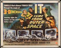 2y080 IT CAME FROM OUTER SPACE style A 1/2sh '53 Ray Bradbury, Jack Arnold classic 3-D sci-fi!