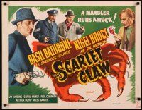 2y089 SCARLET CLAW 1/2sh R48 Basil Rathbone as Sherlock Holmes, a mangler runs amuck!