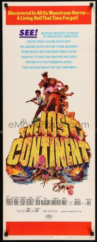 2y121 LOST CONTINENT insert '68 all its monstrous horror, a living hell that time forgot!