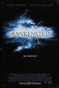 2y148 MARY SHELLEY'S FRANKENSTEIN advance 1sh '94 Branagh directed, Robert De Niro as the monster!