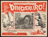 2y309 DINOSAURUS Mexican LC '60 great artwork of prehistoric T-rex & brontosaurus monsters!