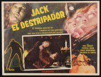 2y339 SEVEN MURDERS FOR SCOTLAND YARD Mexican LC '71 Spanish cannibal version of Jack the Ripper!