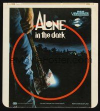 2y297 ALONE IN THE DARK 13x14 CED video disc '83 great D.F. Henderson axe murderer horror art!