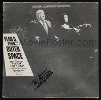 2y035 PLAN 9 FROM OUTER SPACE signed soundtrack album '78 by makeup artist Harry Thomas, Ed Wood!