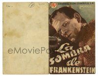 2y459 SON OF FRANKENSTEIN Spanish herald '42 monster Boris Karloff, Bela Lugosi, Basil Rathbone