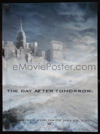 2y465 DAY AFTER TOMORROW 10x14 lenticular poster '04 New York City in tidal wave & snowed in!