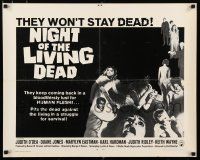 2y172 NIGHT OF THE LIVING DEAD 23x29 special poster '68 George Romero zombie classic, cool image!