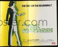 2y400 LAST DAYS OF MAN ON EARTH English pressbook '74 The Final Programme, the end - or beginning!