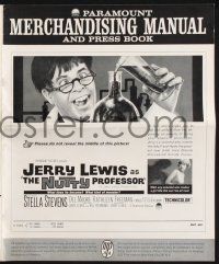 2y375 NUTTY PROFESSOR pressbook '63 wacky scientist Jerry Lewis, Stella Stevens