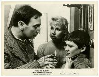 2z046 400 BLOWS 8x10.25 still '59 mom watches Jean-Pierre Leaud threatened with fire by his dad!