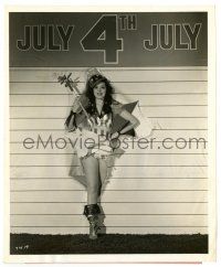 2z077 ANN RUTHERFORD 8x10 still '40 marching in the sexiest patriotic 4th of July outfit!