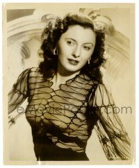 2z101 BARBARA STANWYCK 8.25x10 radio still '49 sexy portrait, about to star in Sorry Wrong Number!