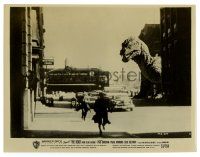 2z106 BEAST FROM 20,000 FATHOMS 8x10.25 still '53 Bradbury, FX image of monster prowling in city!