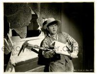 2z196 CASH & CARRY 7.75x10 still '37 c/u of Moe Howard holding pickaxe caught in wall, 3 Stooges!