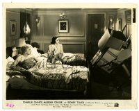 2z204 CHARLIE CHAN'S MURDER CRUISE 8x10.25 still '40 scared ladies with door barricaded!