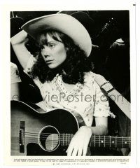 2z227 COAL MINER'S DAUGHTER 8x10 still '80 Sissy Spacek as country singer Loretta Lynn with guitar!