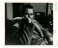 2z232 CONVICTED candid 8.25x10 still '50 best seated close up of Glenn Ford by Irving Lippman!
