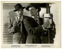 2z268 DEVIL THUMBS A RIDE 8x10.25 still '47 BAD Lawrence Tierney watches Ted North find hidden key!
