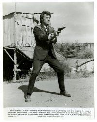 2z273 DIRTY HARRY 7.5x9.75 still '71 full-length image of Clint Eastwood pointing his gun!