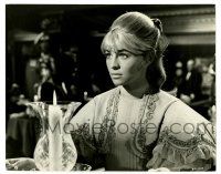 2z279 DOCTOR ZHIVAGO 8x10 still '65 great c/u of Julie Christie at table in embroidered dress!